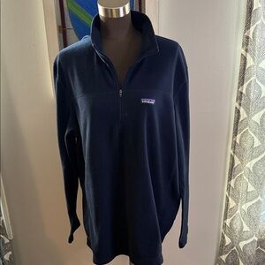 Patagonia Navy Fleece Quarter Zip Pullover Men’s XL